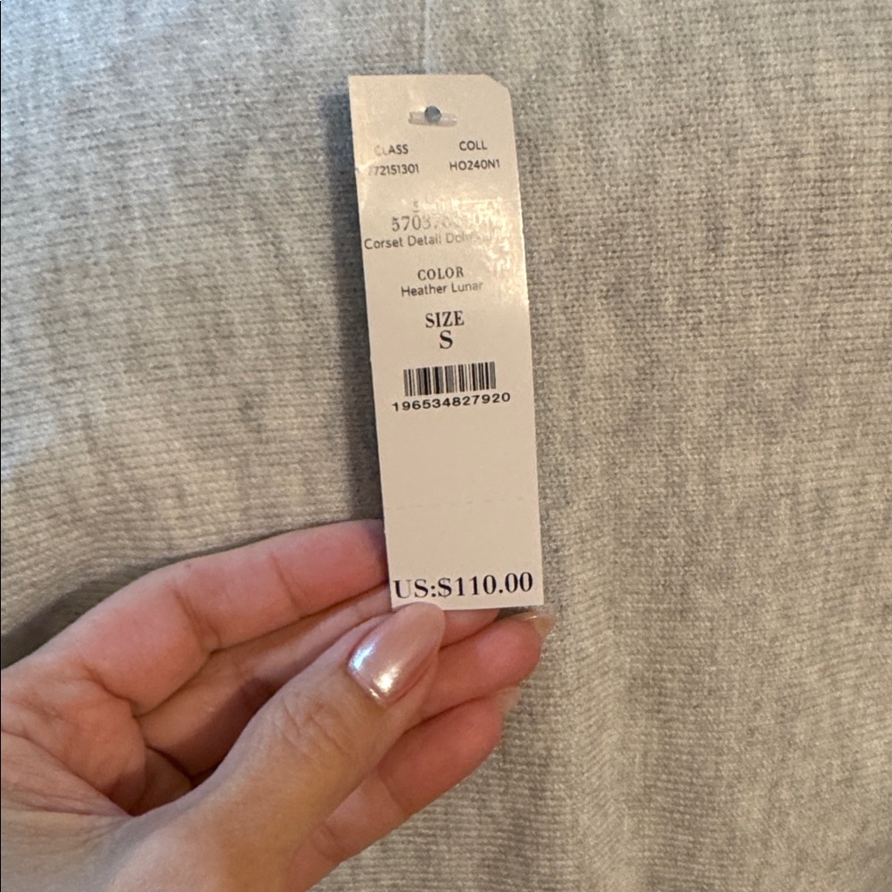 WHBM Elegant Light Heather Gray Pullover Sweater - Picture 10 of 12